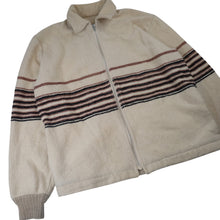 Load image into Gallery viewer, True Vintage Coming Attractions Striped Light Jacket - M