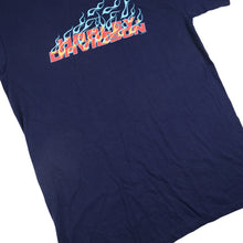 Load image into Gallery viewer, Vintage Y2k Harley Davidson Flame Spellout Graphic T Shirt - L