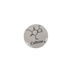 Load image into Gallery viewer, Vintage Caffeine Molecule Pin - 1"
