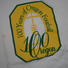 Load image into Gallery viewer, Vintage 90s University of Oregon 100 Year Football Anniversary Graphic T Shirt