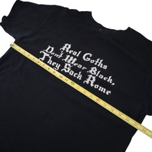 Load image into Gallery viewer, Vintage Y2k Real Goths Sack Rome Slogan T Shirt - L