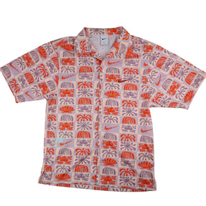 Nike Dri-fit Mesh Hawaiian Button Up Shirt - S