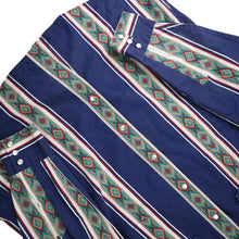 Load image into Gallery viewer, Vintage High Noon Vertical Aztec Striped Pearl Snap Western Shirt - L