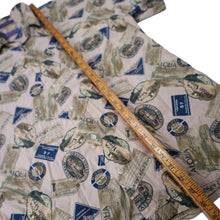Load image into Gallery viewer, Pendleton Allover Luggage Tag Vacation Button up Shirt
