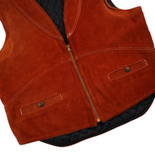 Load image into Gallery viewer, Vintage ABC for Kawasaki Suede Leather Riding Vest - L