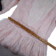 Load image into Gallery viewer, Vintage Gunne Sax  by Jessica McClintock Lace Over Pink Statin Dress - WMNS 9/10