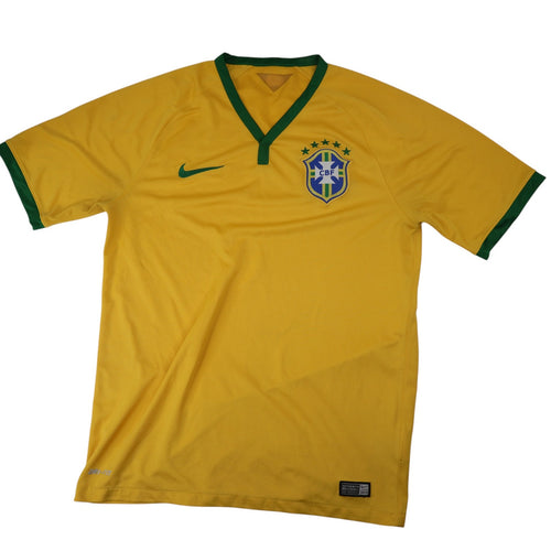 2014 Authentic Nike FCB Brazil Soccer Jersey - M