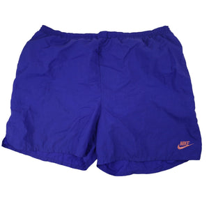 Vintage 90s Nike Big Spellout Swim Trunks. Features 90s gray tag - L