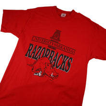 Load image into Gallery viewer, Vintage University of Arkansas Razorbacks Graphic T Shirt - L