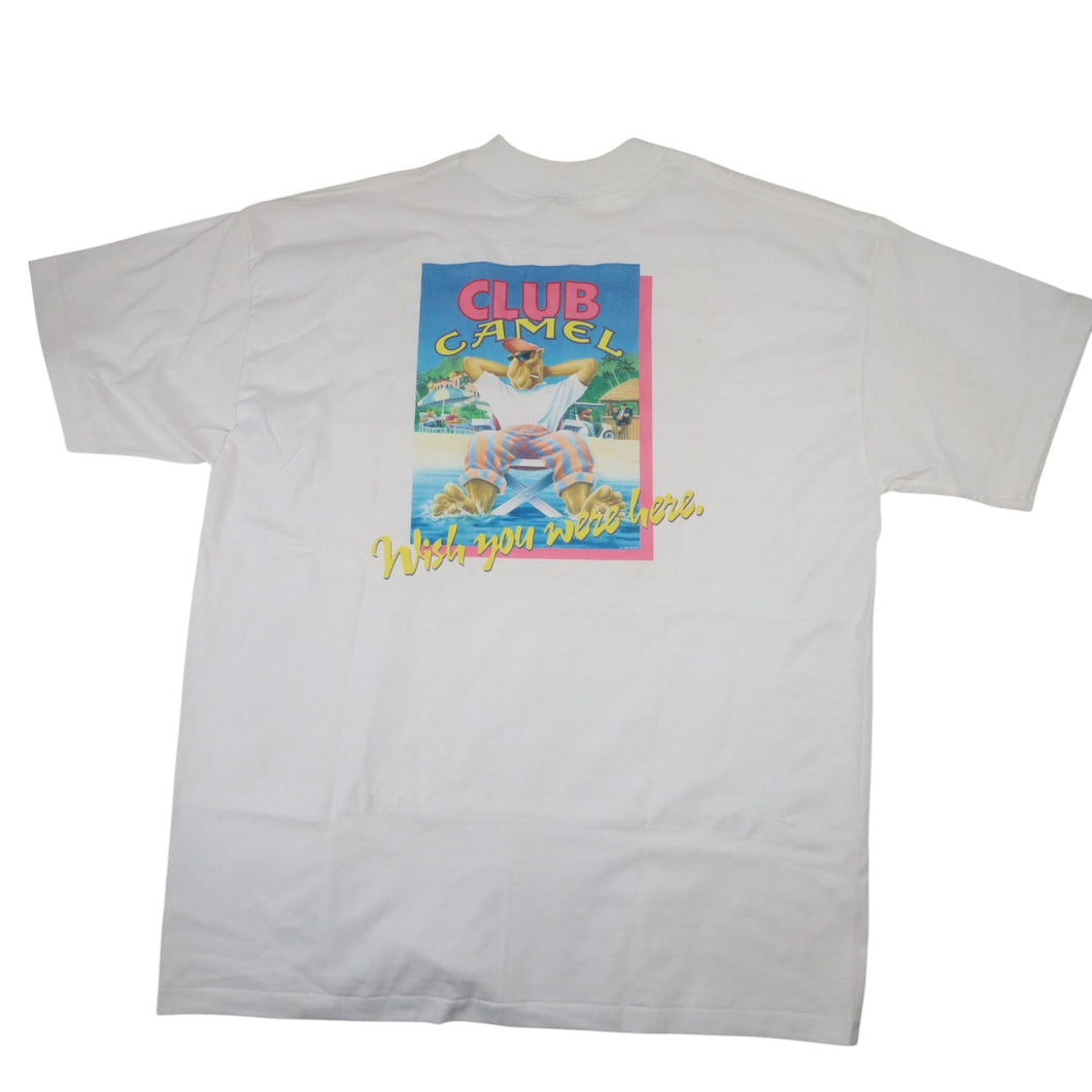 Vintage 90s Camel Cigarettes Club Graphic T Shirt - XL