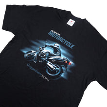 Load image into Gallery viewer, Vintage Guggenheim Bilboa Art of the Motorcycle Exhibition Graphic T Shirt - XL