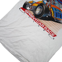 Load image into Gallery viewer, Vintage 80s  Baylands Raceway Sprint Car Racing Graphic T Shirt - L