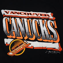 Load image into Gallery viewer, Vintage 90s Starter Vancouver Canucks Hockey Graphic T Shirt - M