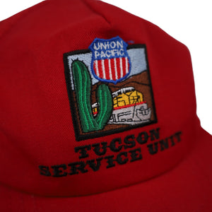 Vintage Union Pacific Tucson Service Unit Embroidered Trucker Hat - OS