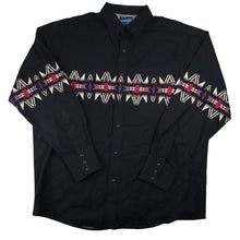 Load image into Gallery viewer, Vintage Wrangler Southwestern Art Pearl Snapdown Western Shirt - XXL