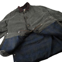 Load image into Gallery viewer, Vintage Carhartt C52 MOS Moss Green Blanket Lined Canvas Duster Jacket - XL