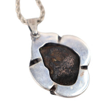 Load image into Gallery viewer, Vintage Artist GMV Sterling Silver Feather Druzy Quartz Geode Pendant - OS