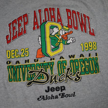 Load image into Gallery viewer, Vintage 1998 University of Oregon Jeep Aloha Bowl Graphic T Shirt - XXL