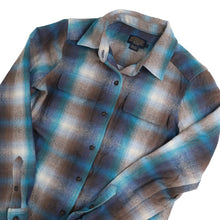 Load image into Gallery viewer, Pendleton Shadow Plaid Wool Flannel Button Up Shirt - WMNS S
