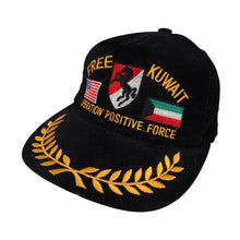 Load image into Gallery viewer, Vintage Velvet Military Free Kuwait Operation Positive Force Hat - OS