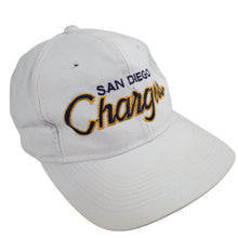 Load image into Gallery viewer, Vintage Sport Specialties San Diego Chargers Script Spellout Snapback Hat - OS