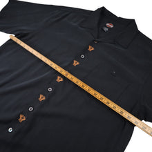 Load image into Gallery viewer, Vintage Harley Davidson x Tori Richards Embroidered V Twin Silk Shirt - XL