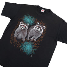 Load image into Gallery viewer, Vintage 80s Wild Racoons Graphic T Shirt - L