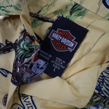 Load image into Gallery viewer, Vintage Harley Davidson Silk Hawaiian Shirt - WMNS L