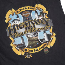 Load image into Gallery viewer, Vintage Y2k Harley Davidson 6th Annual Lighthouse Run Graphic Muscle T - XL