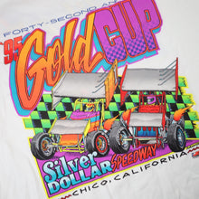 Load image into Gallery viewer, Vintage 1995 Silver Dollar Speedway Gold Cup Sprint Car Racing Graphic T Shirt - XL