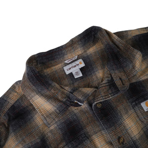 Carhartt Shadow Plaid Flannel Button Up Shirt - 2XLT