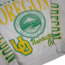 Load image into Gallery viewer, Vintage Majestic University of Oregon Ducks All Over Print Graphic Sweatshirt - L