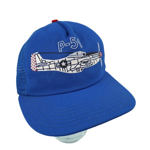 Vintage P-51 Mustang Graphic Trucker Hat - OS