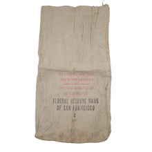 Load image into Gallery viewer, Vintage Federal Reserve Bank of San Francisco Money Bag - OS