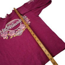 Load image into Gallery viewer, Vintage Harley Davidson Spellout Graphic Long Sleeve Thermal Shirt - WMNS L