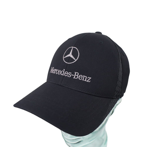 Authentic Mercedes-Benz Logo Spellout Fitted Hat - OS