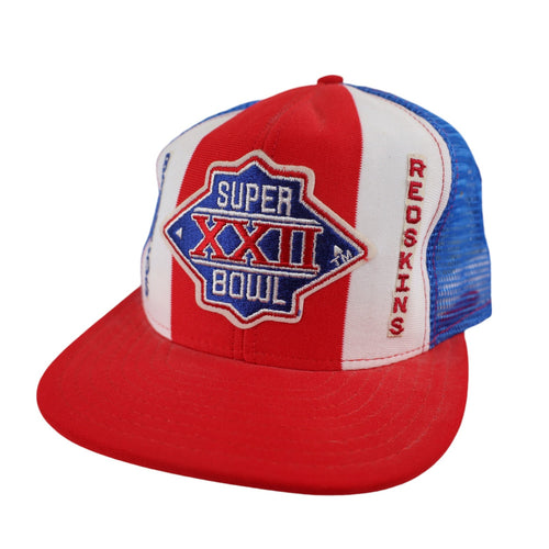 Vintage 1988 Super Bowl XXII Mesh Snapback Trucker Hat - OS