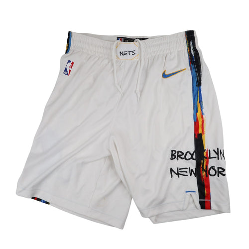 NWT Nike x Jean-Michel Basquiat New York Nets City Edition Basketball Shorts - 30