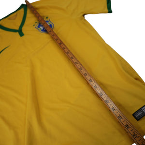 2014 Authentic Nike FCB Brazil Soccer Jersey - M