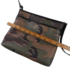 Coach Camo Leather Side Bag - OS