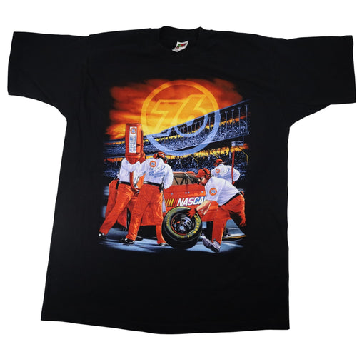 Vintage Y2k 76 Motor Oil Nascar Graphic T Shirt - XL