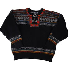 Load image into Gallery viewer, Vintage Dale of Norway Snowflake Design Clasp Sweater - WMNS L