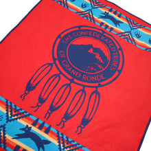 Load image into Gallery viewer, Vintage Pendleton "The Confederated Tribes of Grand Ronde" Native Wool Blanket