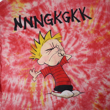 Load image into Gallery viewer, Vintage Calvin and Hobbes Graphic Tie Dyed Graphic T Shirt - XL