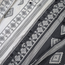 Load image into Gallery viewer, Vintage Wrangler Split Aztec Navajo Design Striped Western Shirt - L