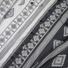Load image into Gallery viewer, Vintage Wrangler Split Aztec Navajo Design Striped Western Shirt - L