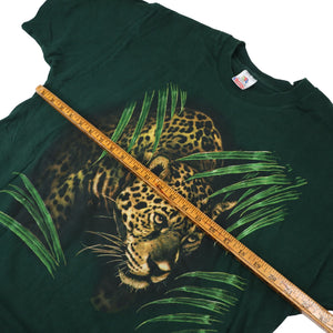 Vintage Jaguar Jungle Scene Graphic T Shirt - XL