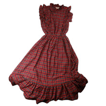 Load image into Gallery viewer, Vintage Popi Plaid Ruffle Prairie Dress - WMNS 9/10