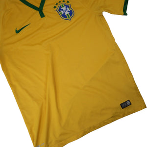 2014 Authentic Nike FCB Brazil Soccer Jersey - M