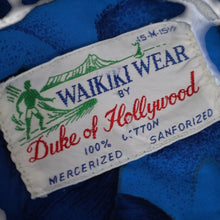 Load image into Gallery viewer, True Vintage 60s Waikiki Wear by Duke of Hollywood Hawaiian Shirt - M